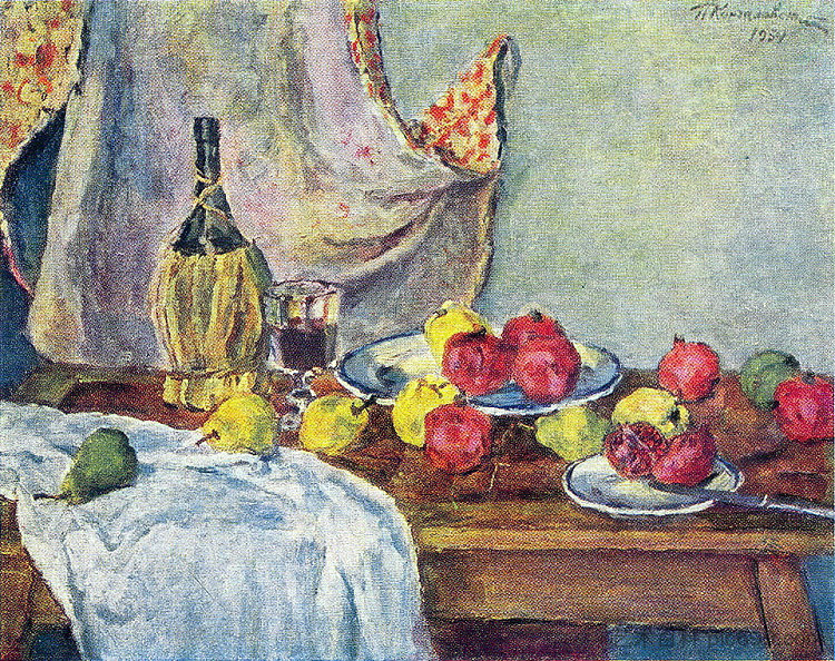 静物画。手榴弹。 Still Life. Grenades. (1954),孔科洛夫茨基