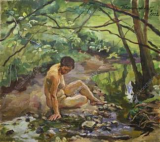 小溪边的女人 The woman at the creek (1932)，孔科洛夫茨基