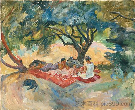 树下 Under the tree (1929)，孔科洛夫茨基