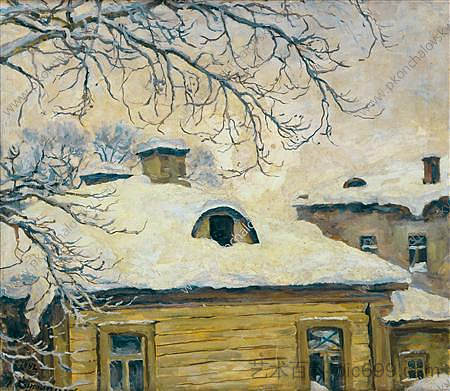 冬。屋顶。 Winter. Rooftops. (1942)，孔科洛夫茨基