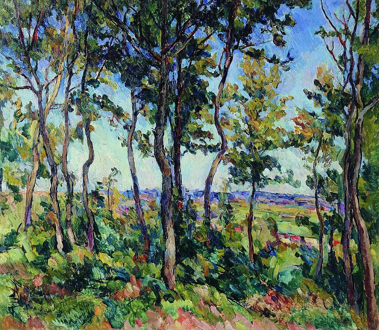 年轻的橡树 Young oaks (1923),孔科洛夫茨基
