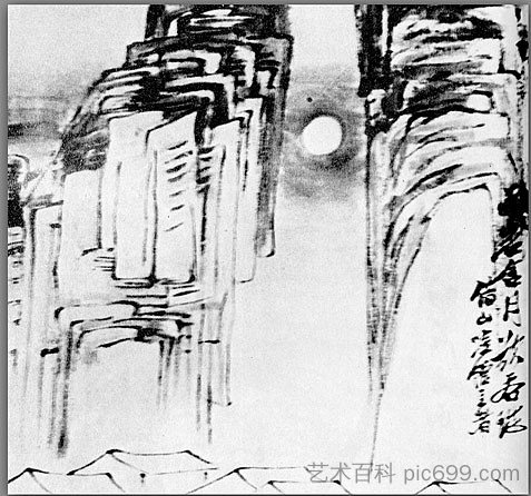 景观 Landscape (1909)，齐白石