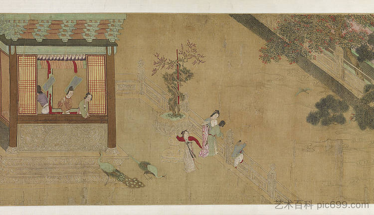 汉宫的春日清晨（B景） Spring Morning in the Han Palace (View B) (1530)，邱颖