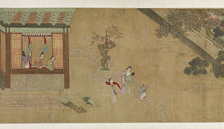 汉宫的春日清晨（B景） Spring Morning in the Han Palace (View B) (1530)，邱颖