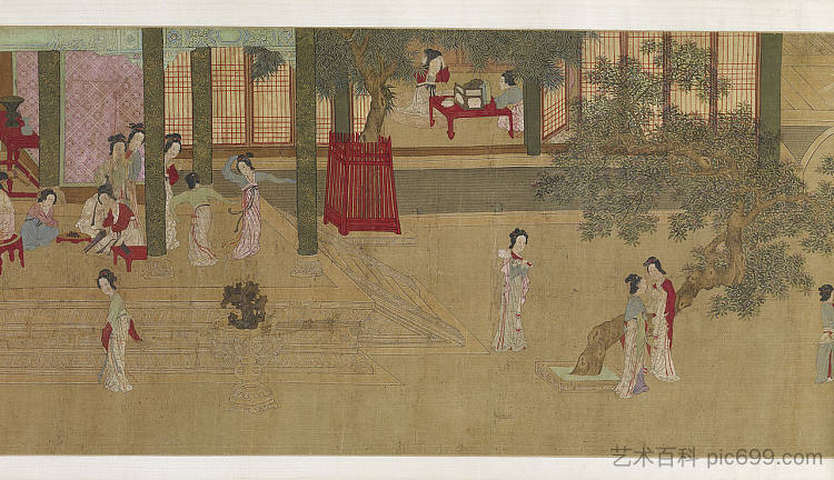 汉宫的春日清晨（景观E） Spring Morning in the Han Palace (View E) (1530)，邱颖