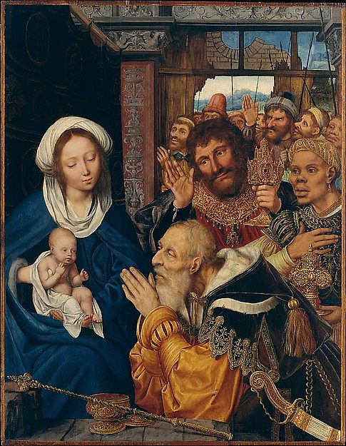 贤士的崇拜 Adoration of the Magi (1526)，康坦·马西斯