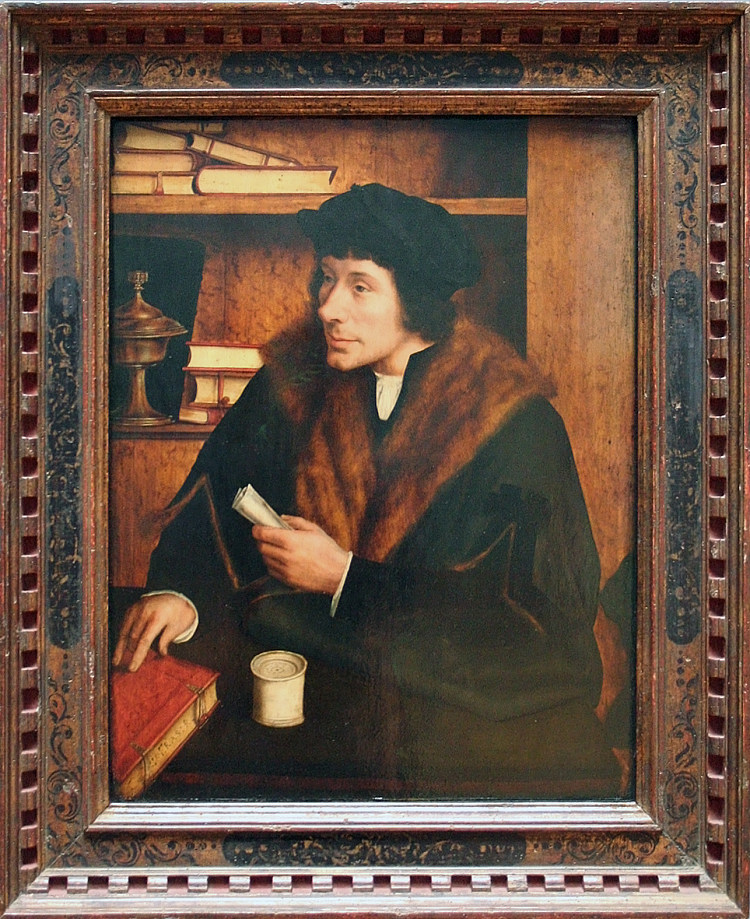 彼得·吉尔斯的肖像 Portrait of Peter Gilles (1517)，康坦·马西斯