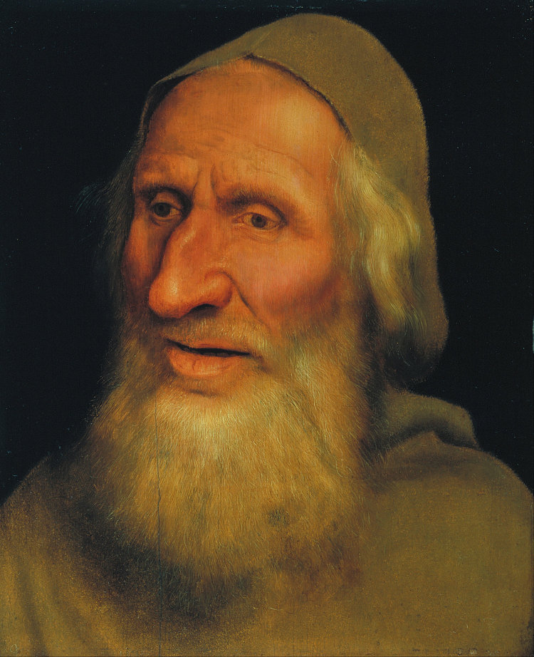 一个老人的头 Head of An Old Man (1525)，康坦·马西斯