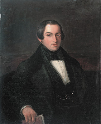 阿里·普林斯的肖像 Portrait of Ary Prins (1838)，拉登·萨利赫