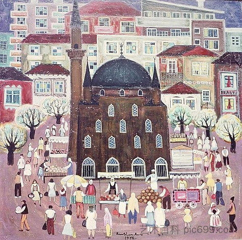 清真寺在拉兹格勒 Mosque in Razgrad (1972)，尼德尔切夫