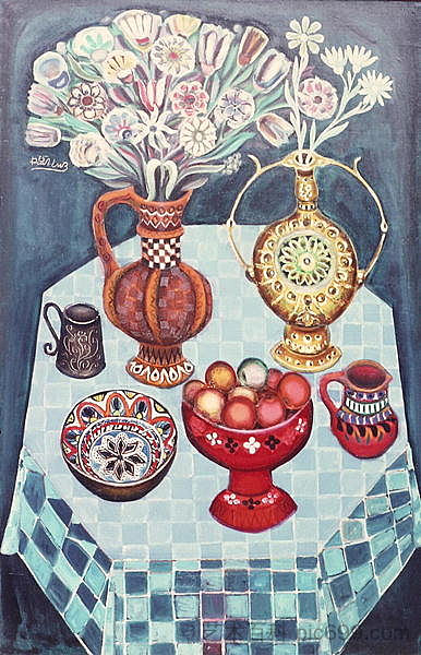 静物与红苹果 Still Life with Red Apples (1967)，尼德尔切夫