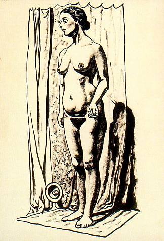 女性裸体 Female nude，拉斐尔·萨巴莱塔