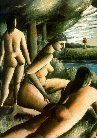 三个裸体女人 Three nude women (1934)，拉斐尔·萨巴莱塔