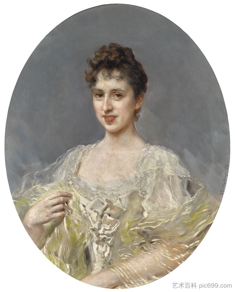 克洛蒂尔德，阿西科利亚尔的马尔乔内斯 Clotilde, Marchioness of Arcicóllar (1892)，雷蒙多·德·马达佐