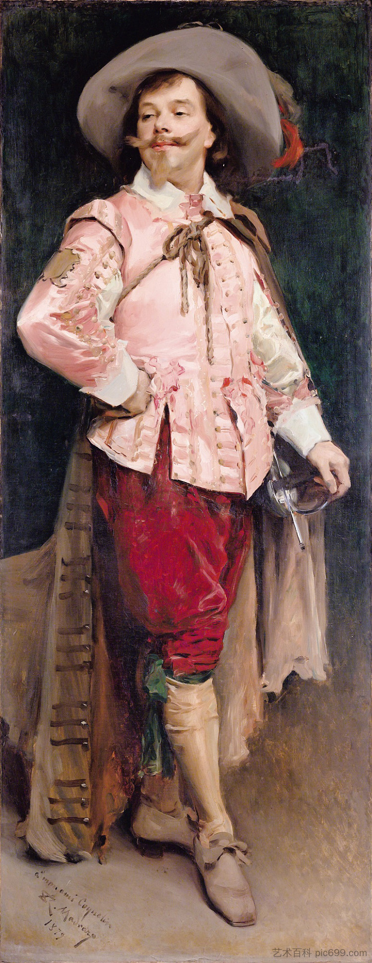 Constant Coquelin L'Aîné （1841 - 1909） 饰演 Don César De Bazan Constant Coquelin L'Aîné (1841 - 1909) as Don César De Bazan (1879)，雷蒙多·德·马达佐