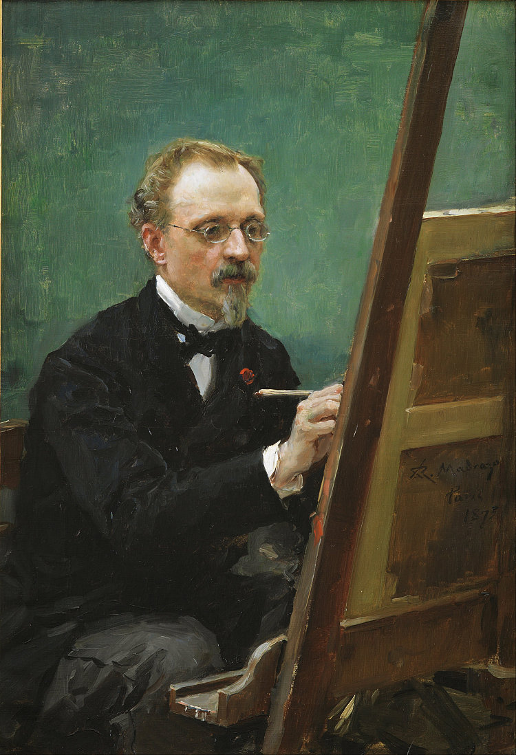 费德里科·德·马达佐的肖像 Portrait Of Federico De Madrazo (1875)，雷蒙多·德·马达佐