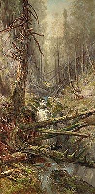 树林里的阳光 Sunshine in the Woods (1876)，拉尔夫·布莱克洛克