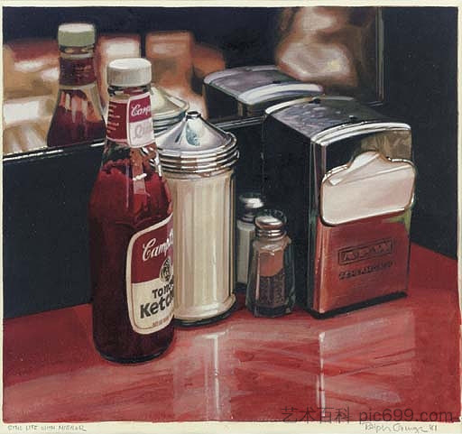 静物与镜子 Still Life with Mirror，拉尔夫·戈斯