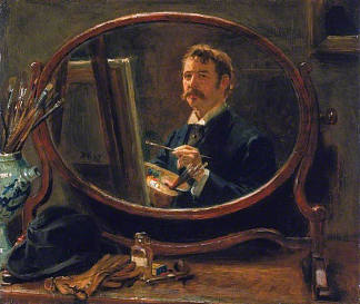 自画像 Self-portrait (1895)，拉尔夫·赫德利