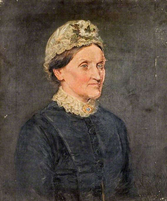 一个老妇人的肖像 Portrait of An Old Woman (1881)，拉尔夫·赫德利