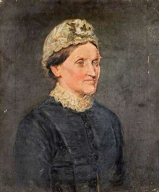 一个老妇人的肖像 Portrait of An Old Woman (1881)，拉尔夫·赫德利