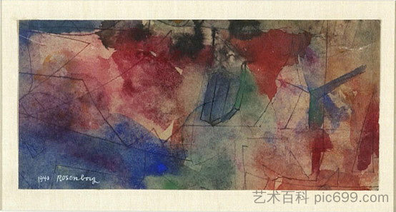 景观研究：天空和云彩 Landscape Study: Sky and Clouds (1940)，拉尔夫·罗斯伯勒格