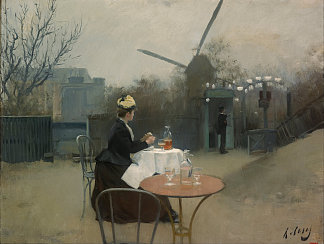 户外的 Plein Air (1891)，拉蒙·卡萨斯
