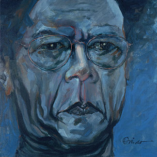 蓝色自画像 Auto retrato en azul  (self portrait in blue) (1999)，拉蒙奥维耶多