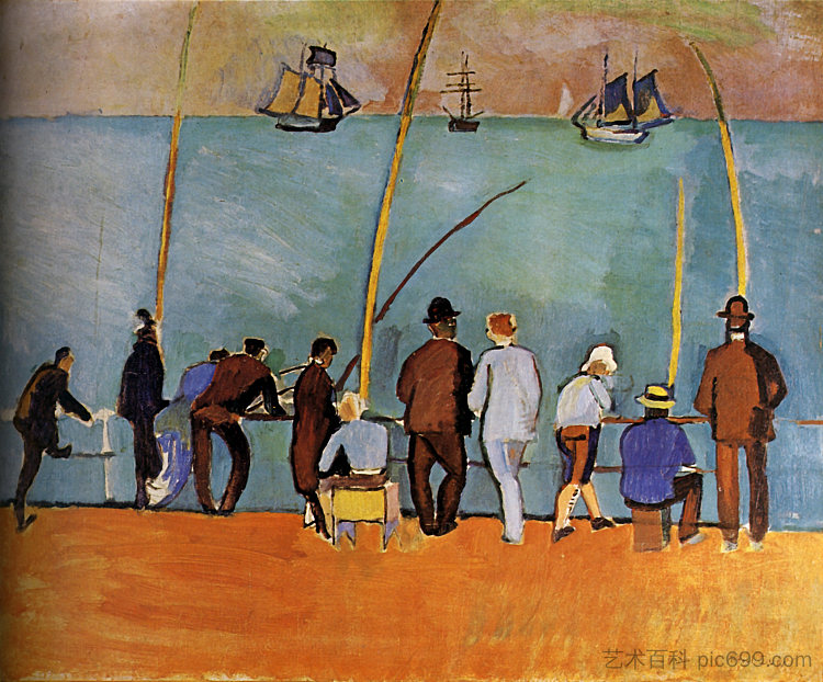 钓鱼 Anglers (1908)，劳尔·杜飞