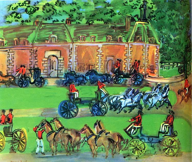 城堡和马匹 Chateau and Horses (1930)，劳尔·杜飞