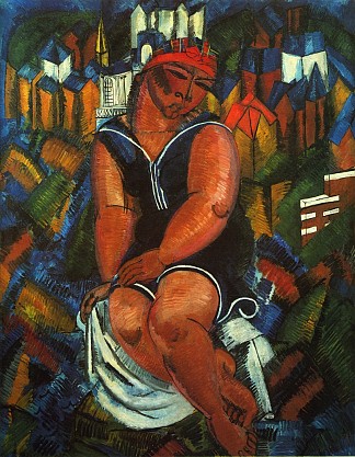 大浴场 Large Bather (1914)，劳尔·杜飞