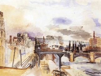 巴黎桥 Parisian Bridge (1922)，劳尔·杜飞