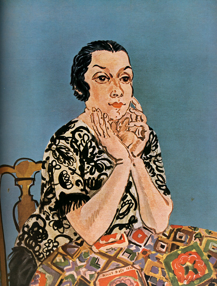 杜菲夫人的肖像 Portrait of Mrs. Dufy (1930)，劳尔·杜飞