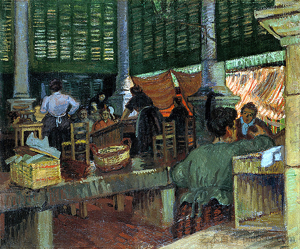 马赛鱼市 The Fish Market, Marseille (c.1904)，劳尔·杜飞