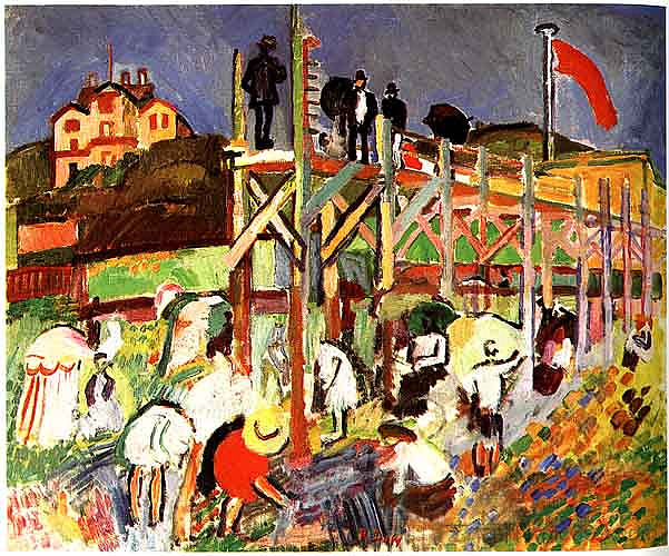 圣阿德烈斯码头 The Jetty at Sainte-Adresse (1906)，劳尔·杜飞