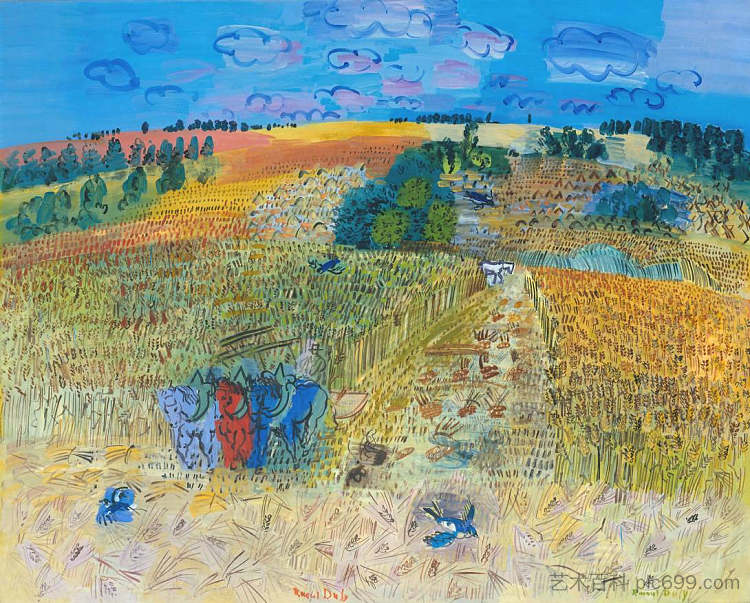 麦田 The Wheatfield (1929)，劳尔·杜飞