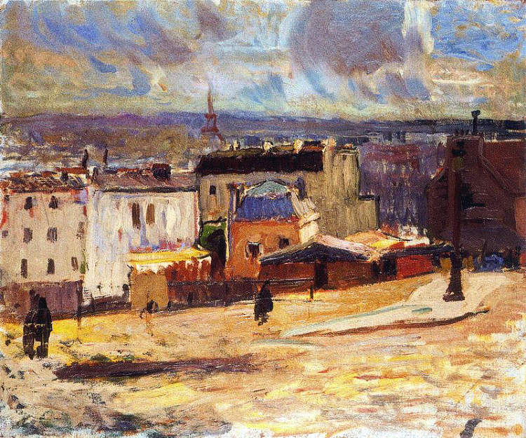 从蒙马特看巴黎 View of Paris from Monmartre (1902)，劳尔·杜飞