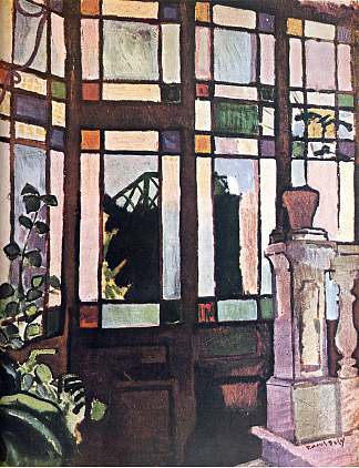 带彩色玻璃的窗户 Window with coloured glasses (1906)，劳尔·杜飞