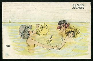 海上的男孩和女孩 Boys and girls at sea，拉斐尔基什内尔