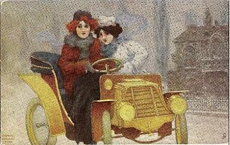 闪烁的驾驶者 Flashing Motorists (1904)，拉斐尔基什内尔