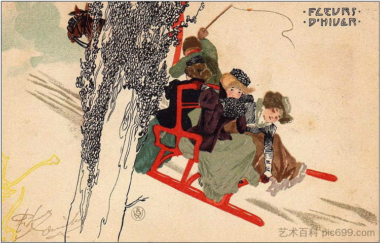 冰花 Ice Flowers (1899)，拉斐尔基什内尔