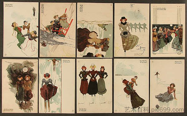 冰花 Ice Flowers (1899)，拉斐尔基什内尔