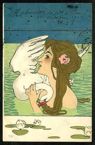 丽达与天鹅 Leda and the Swan，拉斐尔基什内尔