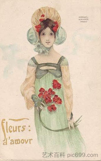 爱花 Love Flowers (1903)，拉斐尔基什内尔