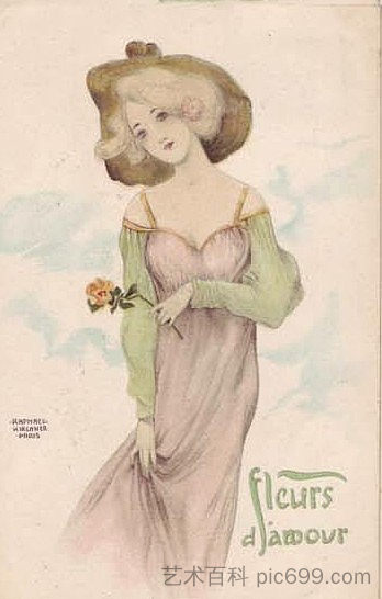 爱花 Love Flowers (1903)，拉斐尔基什内尔