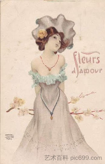 爱花 Love Flowers (1903)，拉斐尔基什内尔