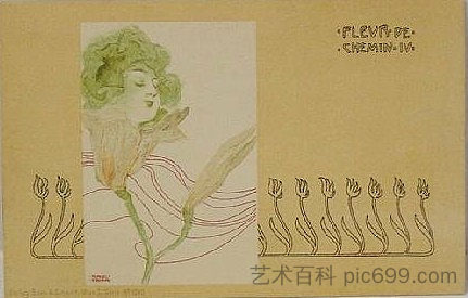 路花 Street Flowers (1899)，拉斐尔基什内尔