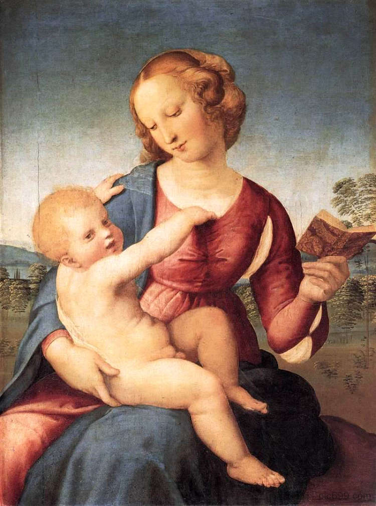 麦当娜专栏 Colonna Madonna (c.1508)，拉斐尔