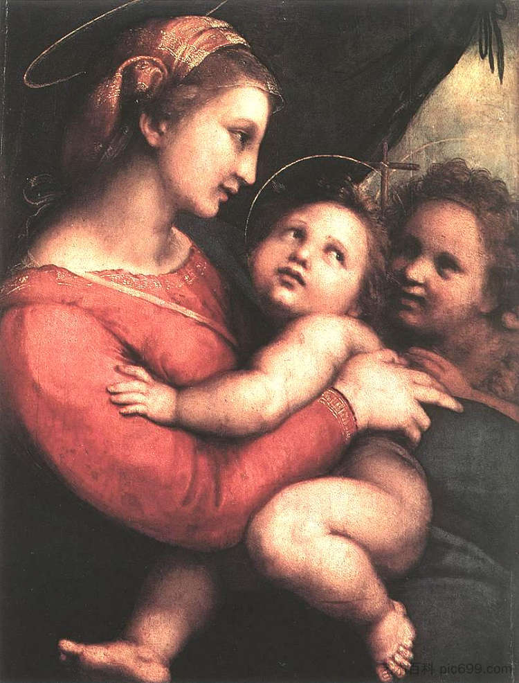 麦当娜·德拉·滕达 Madonna della Tenda (c.1512)，拉斐尔