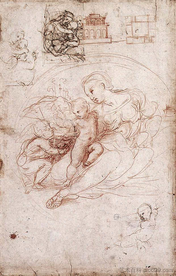 麦当娜研究 Madonna Studies (1511 - 1513)，拉斐尔